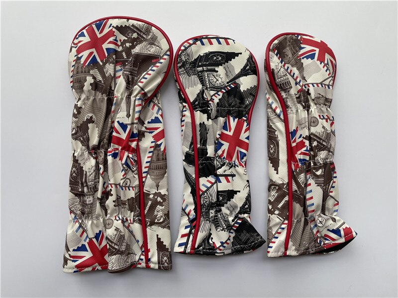 Zupełnie nowy styl GB osłona główki kija golfowego golfa lasu pokrywy golfa kierowcy głowy pokrywa + farwater Las golf Las głowy pokrywa ems wysyłka