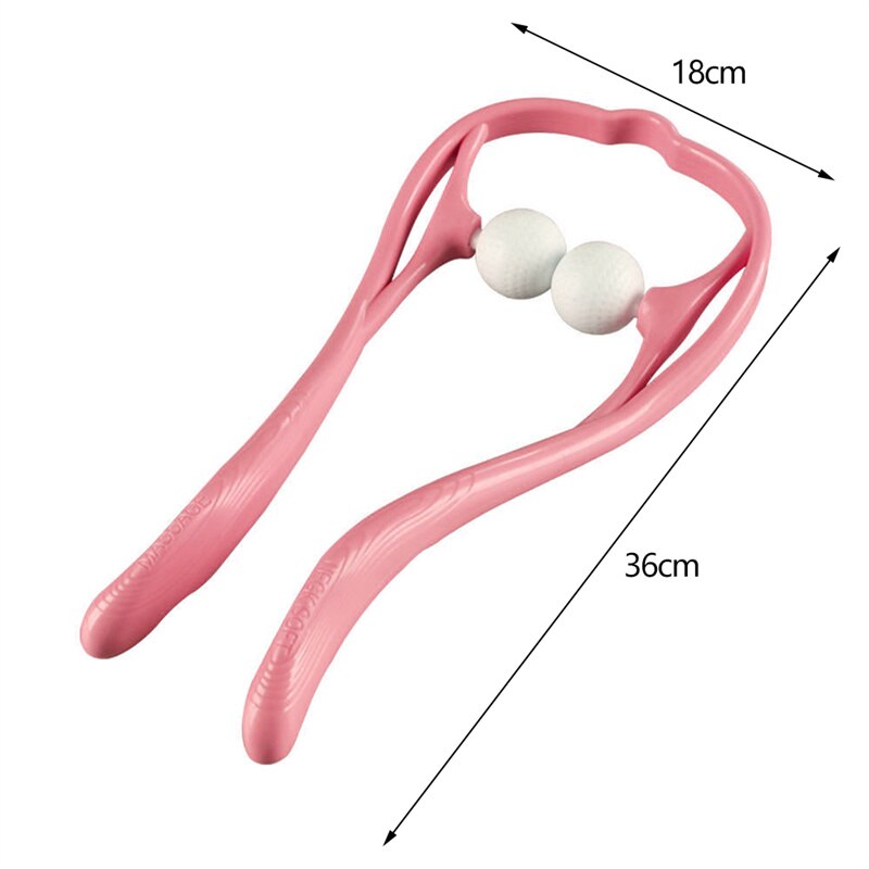 Neck Massage Tool Pressure Point Therapy Pressure Relieve Hand Roller Massage Neck Shoulder Dual Trigger Point Self Massager