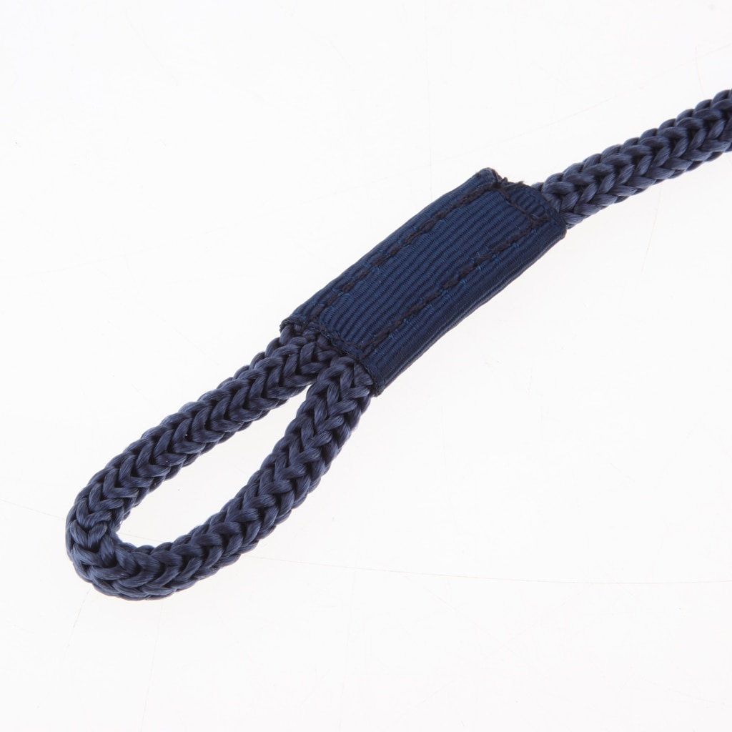 Ligne de quai en Nylon tressé bleu | Ligne d'amarrage de bateau blanche de 1/4 pouces X 5 pouces