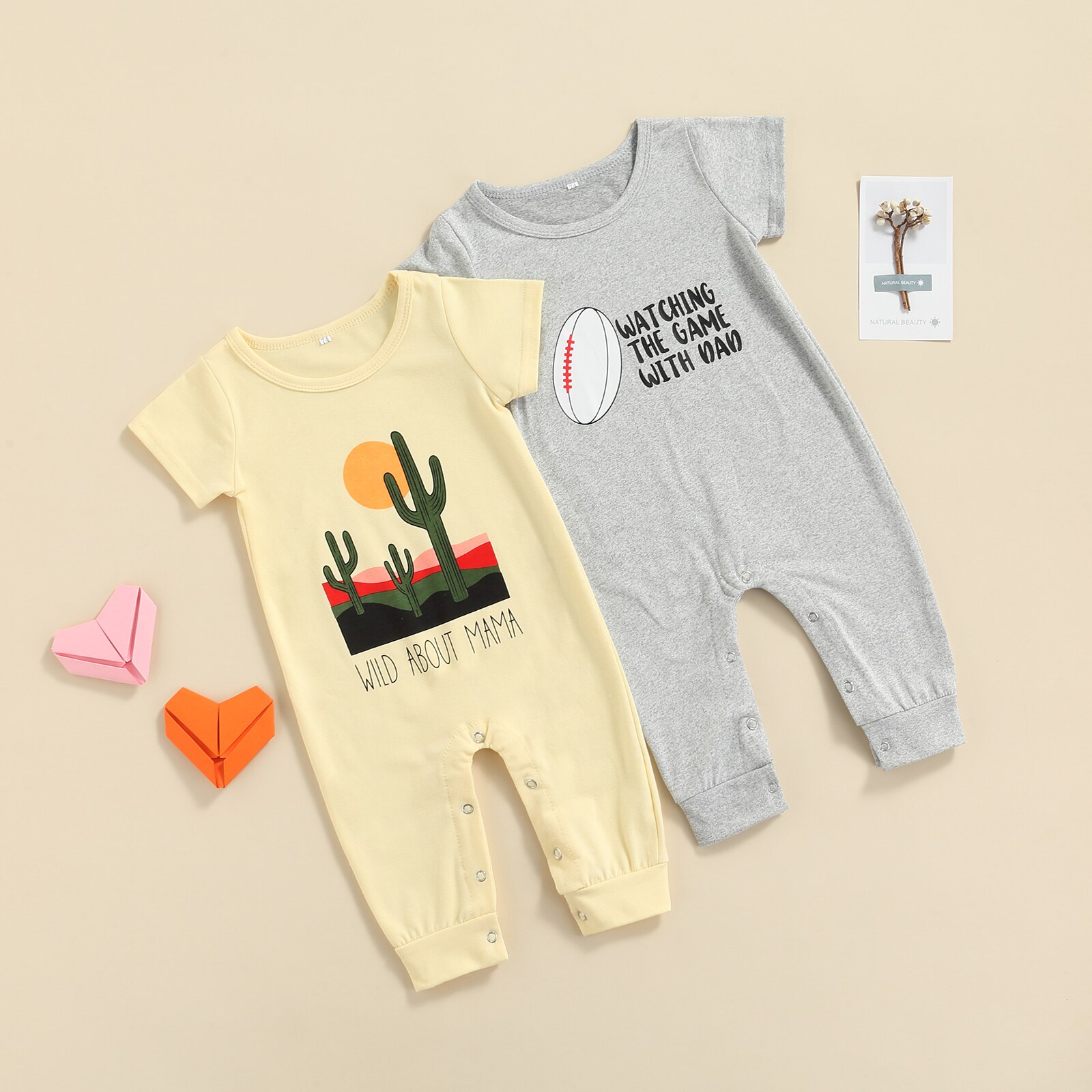 Baby Boy Girls Casual tuta Toddler Letter Print Summer manica corta girocollo traspirante pagliaccetto abiti in cotone