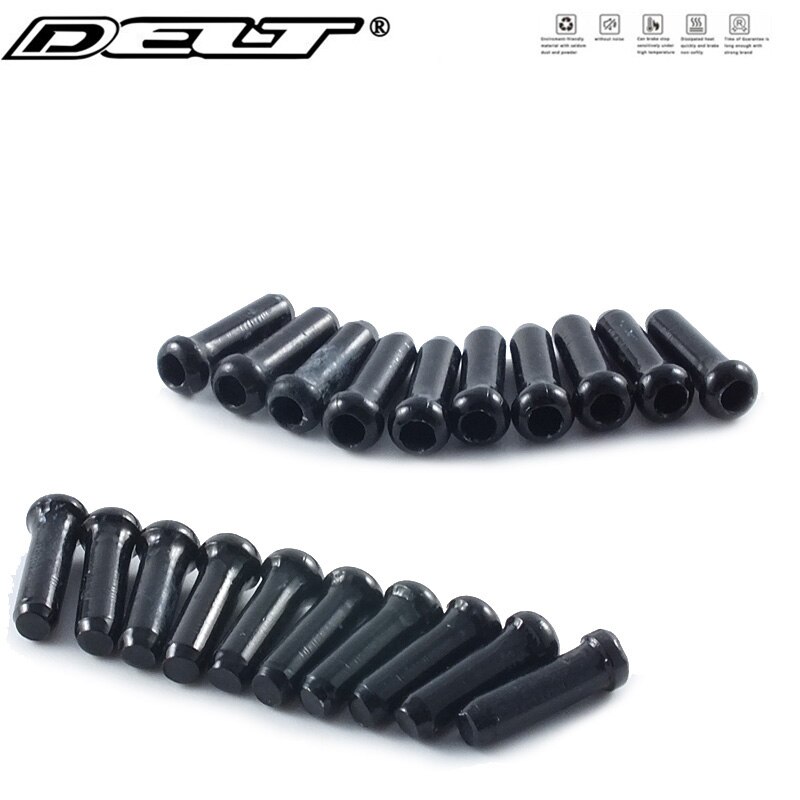 Mountain Road Mtb Fiets E-Bike Brake Inner Cable Shift Core End Caps Tips 1.8X12MM Accessoires: black