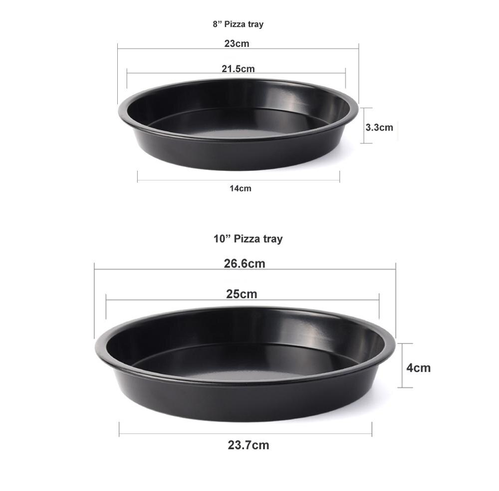Pizza tray ,8",10",12",14"Non-stick oven bake tray ,oven accessories: 8 and 10 inches