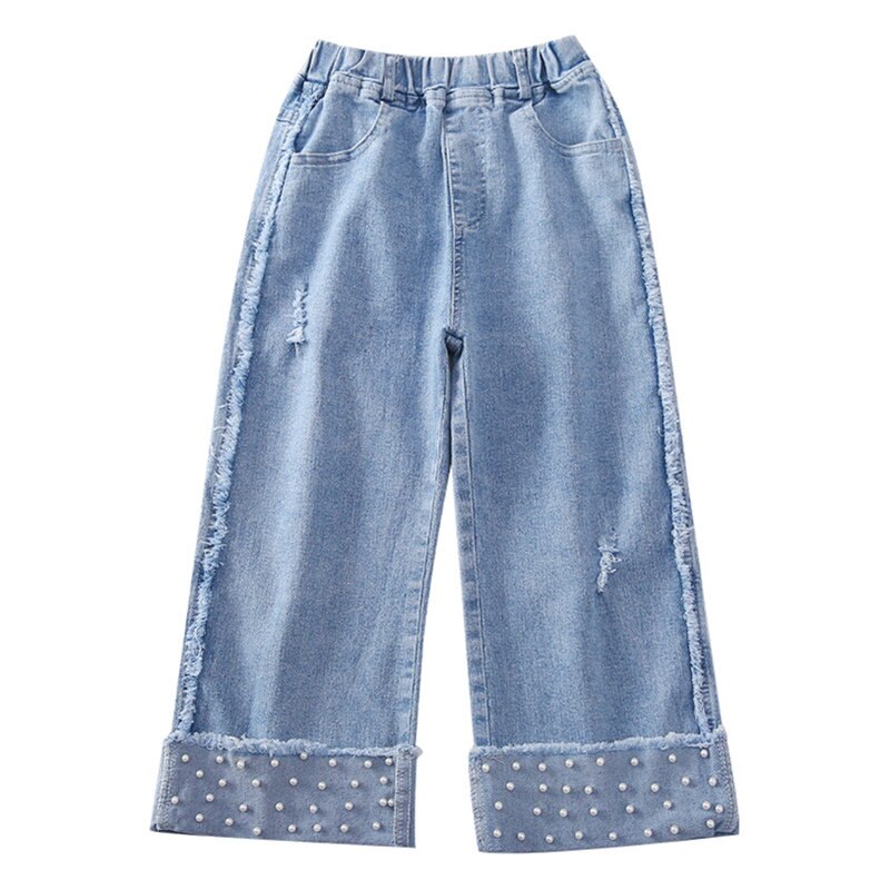 Pantalones vaqueros con de perlas para niños, – Grandado