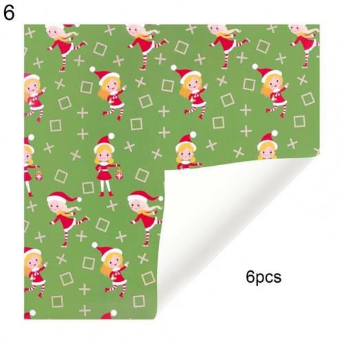 Bibułka prezentowa drukowane papiery rzemieślnicze kolorowy świąteczny doskonały papier pakowy w jasnym kolorze: 6