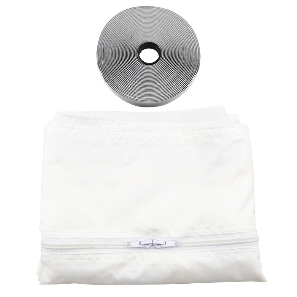 4M Airconditioning Zachte Doek Venster Afdichting Doek Plaat Air Lock Venster Seal Doek Voor Draagbare Airconditioner kit: White