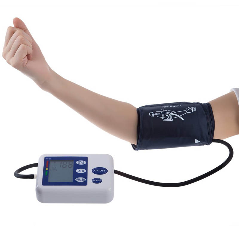 home Health Care Digital Upper Arm Blood Pressure Monitor meter machine automatic blood Sphygmomanometer Tonometer oximeter