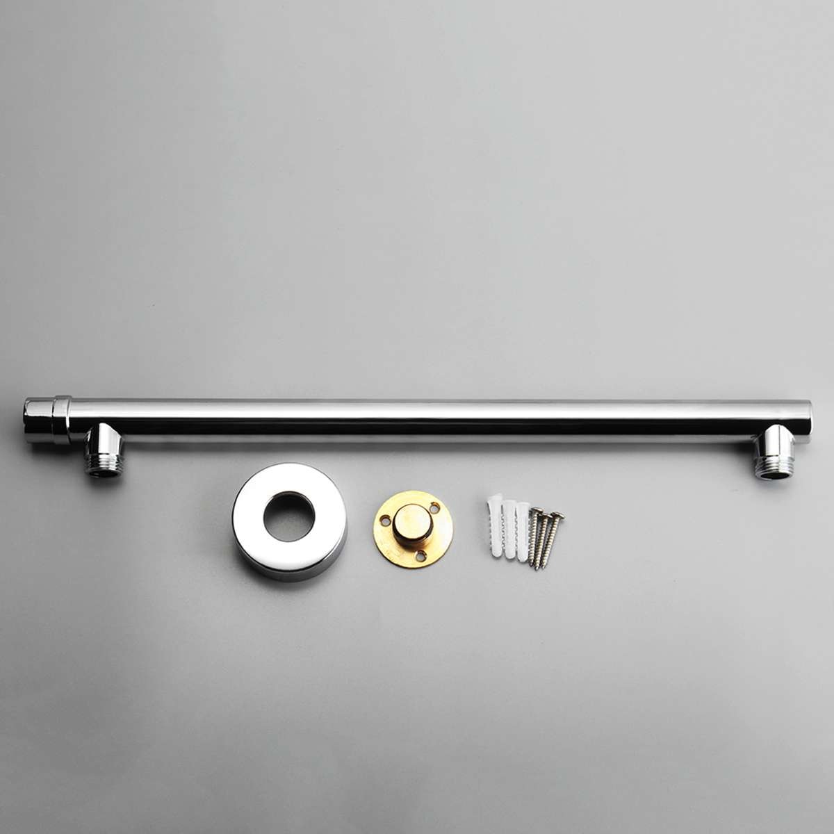 400mm Wall Mounted Shower Head Shower Arm Wall Ceiling Mounted Shower Head Extension Arm Bathroom Tools Accessories