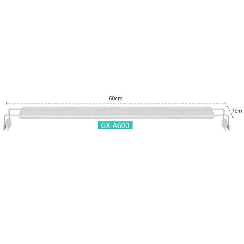 Slim LEDs Aquarium Lighting Aquatic Plant Light Extensible Waterproof Clip on Lamp For Fish Tank White Blue Light: GX-A600