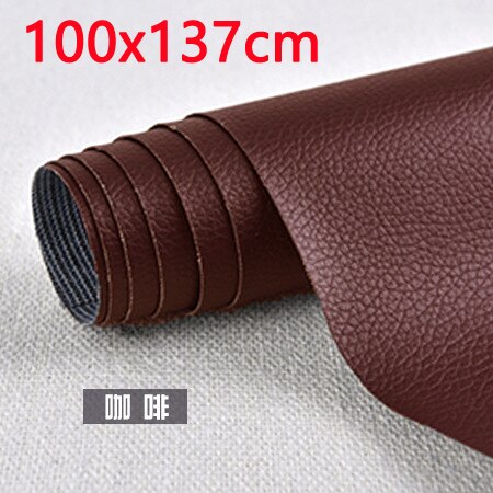 Parches autoadhesivos de cuero PU para reparación de muebles, adhesivos de bricolaje para sofá, asiento de coche, mesa, silla, bolsa, zapatos, cama y hogar, 100x137cm: 100x137 coffee