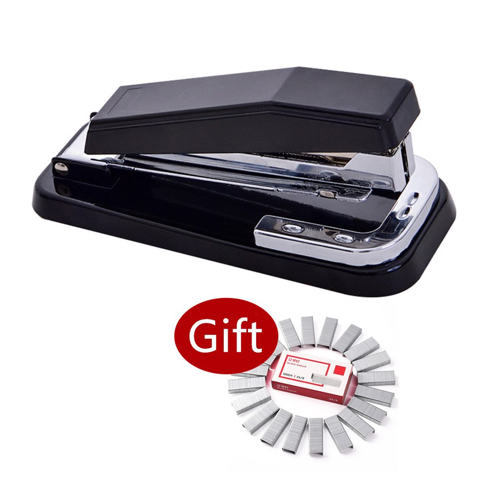 360- rotasjons lang stiftemaskin kraftig stiftemaskin bruk 24/6 stifter uanstrengt skolepapirstiftemaskin kontorbokbinderrekvisita: Default Title