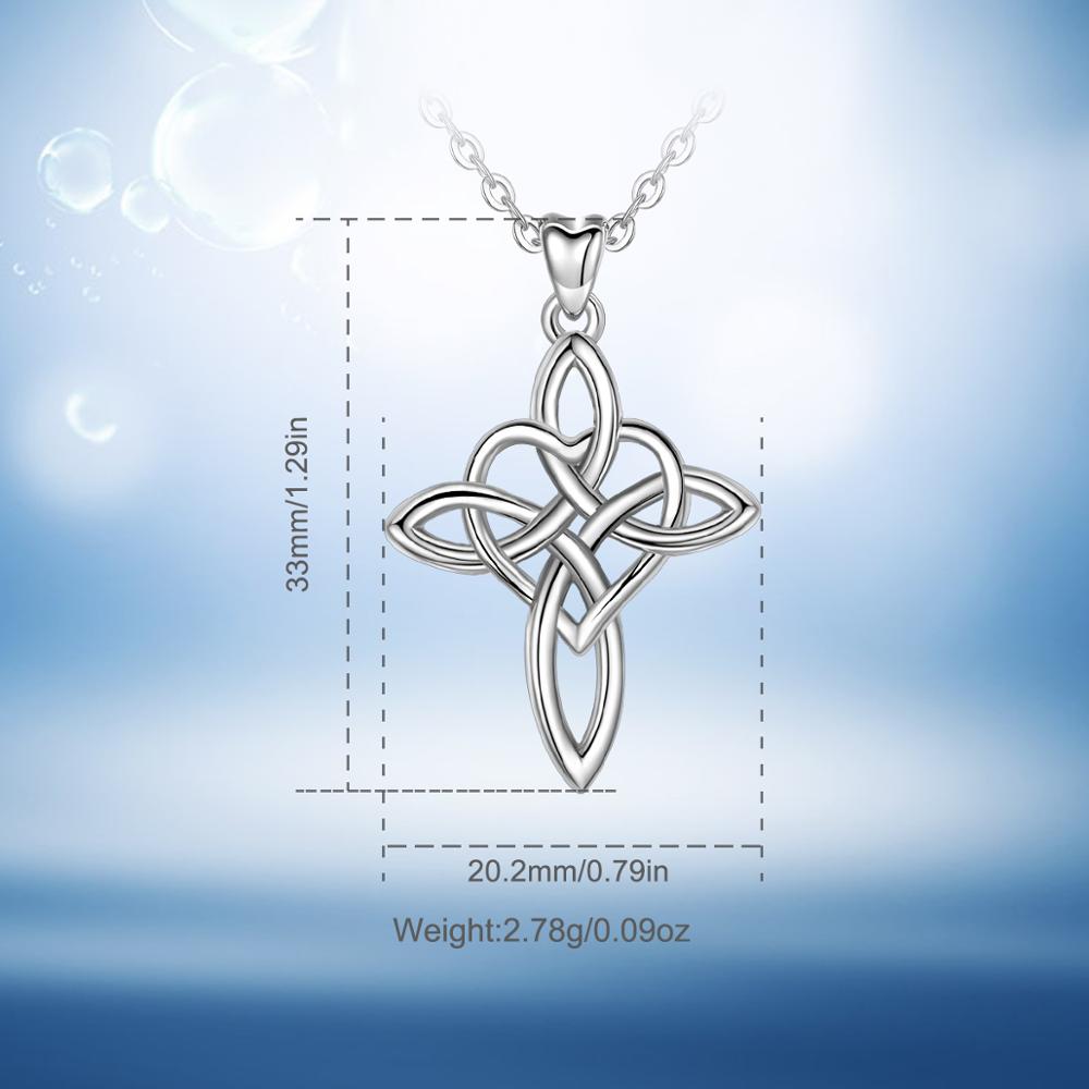 Eudora 925 Sterling Zilveren Ierse Keltische Puur Zilveren Hanger Ketting Zilveren Choker Statement Ketting Vrouwen Sieraden D523