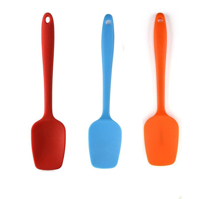 3PCS Silicone Spatula for Frying Pan Food Grade Silicone Spoon for Kitchen Spatula Non-Stick Cooking Baking Accessories Tool: Mix 3