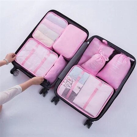 Koffer In Regulator Organizer 6 Delige Set-Roze