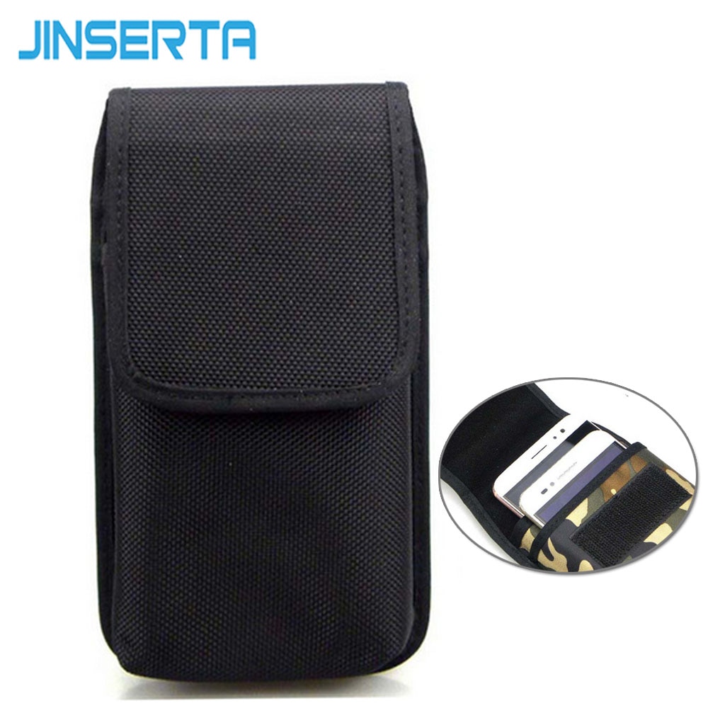 JINSERTA Doppio Pacchetto Della Vita del telefono delle cellule per il iphone 6 splus 6.3 pollice nylon marsupio Borsa con cintura fondina Caso clip per galassia