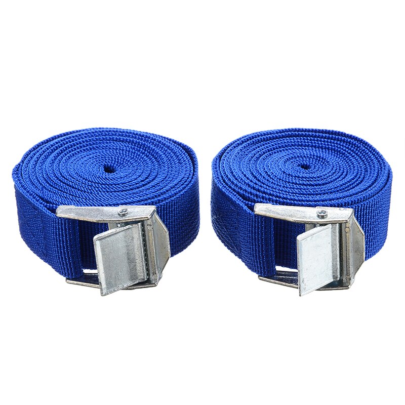 Mayitr-Tirantes con lazo para coche, 2 uds., hebilla para techo, 2,5 M x 25mm