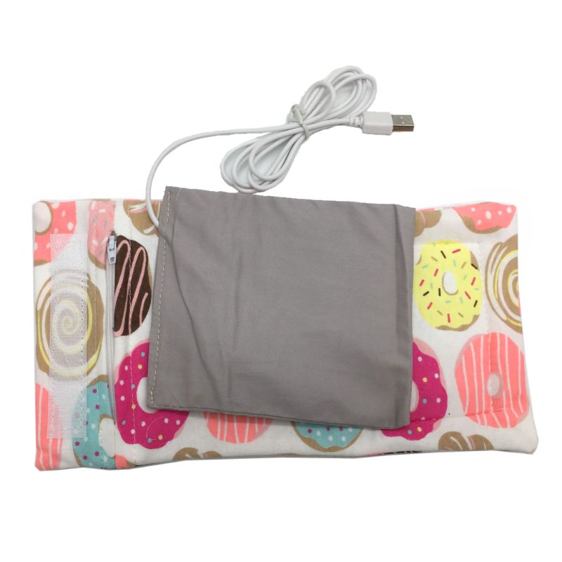 10 väriä matka rattaiden laukku usb maidon vedenlämmitin eristetty laukku vauvan imetyspullon lämmitin 28.0cm*13cm