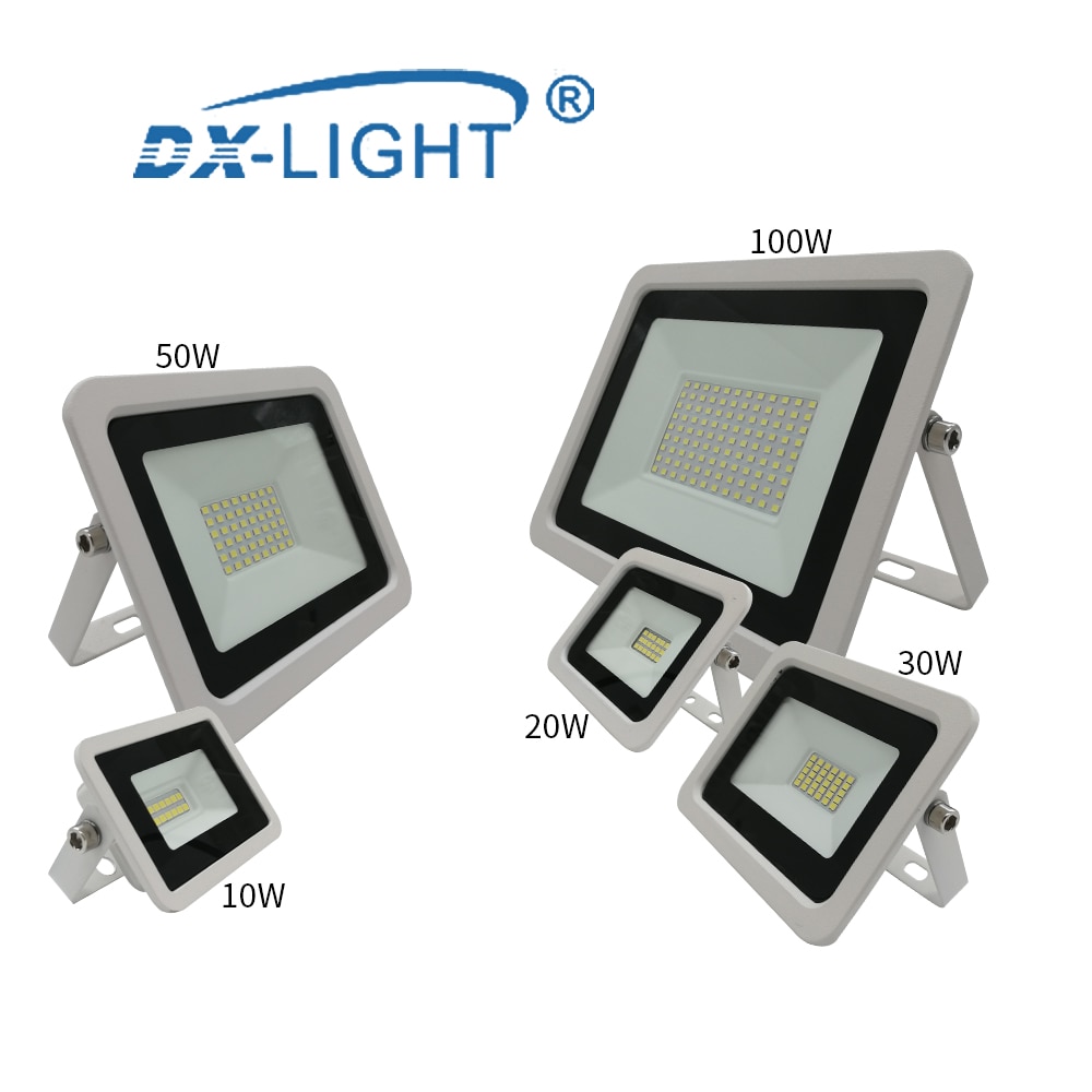 LED Floodlight 10W 20W 30W 50W 100W Outdoor Spotlight Flood Light 220V-240V Street Light Waterproof IP68 lighting