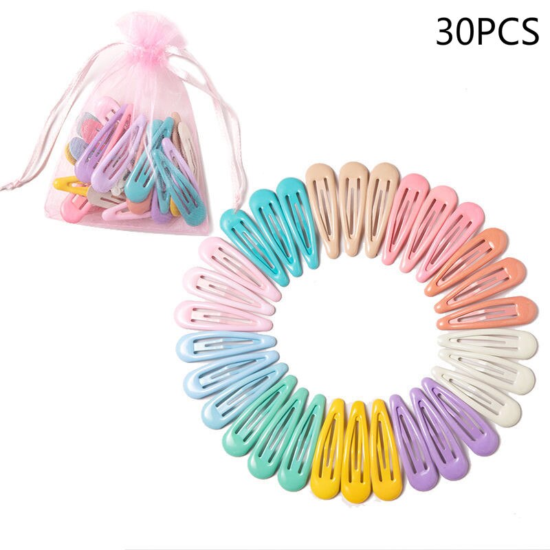 10/20/30/40Pcs Mode Haar Clips Voor Kinderen Kids Leuke Kleur Hairclip Haaraccessoires Leuke mode Baby Haarspeld -Vormige: A 30 PCS