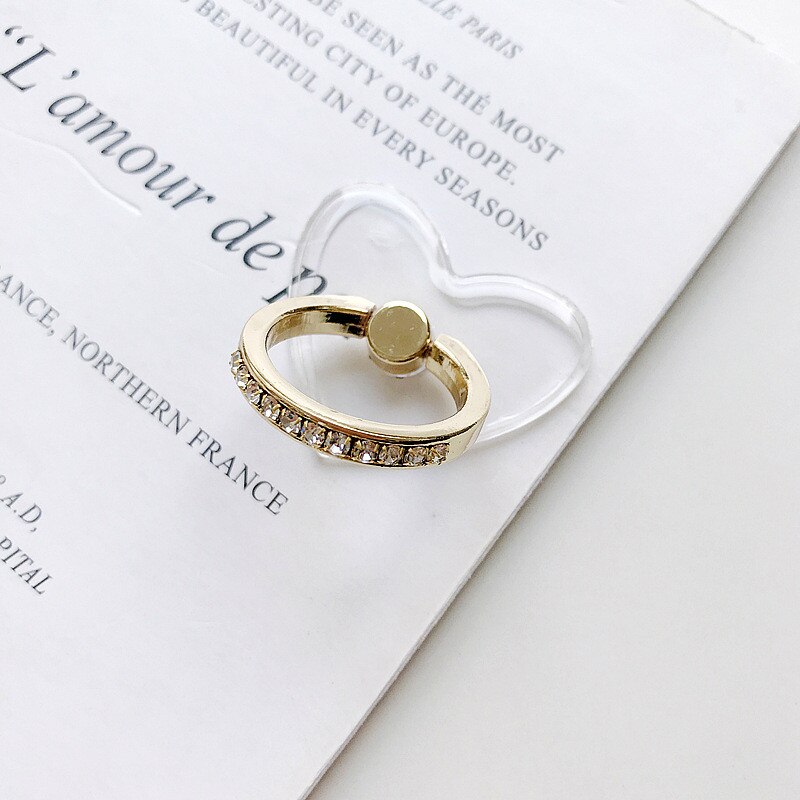 10Pcs Clear Mobiele Telefoon Strass Ring Houder Telefoon Cellulaire Ondersteuning Accessoires Telefoon Stand Socket Voor Alle Smartphone: 02