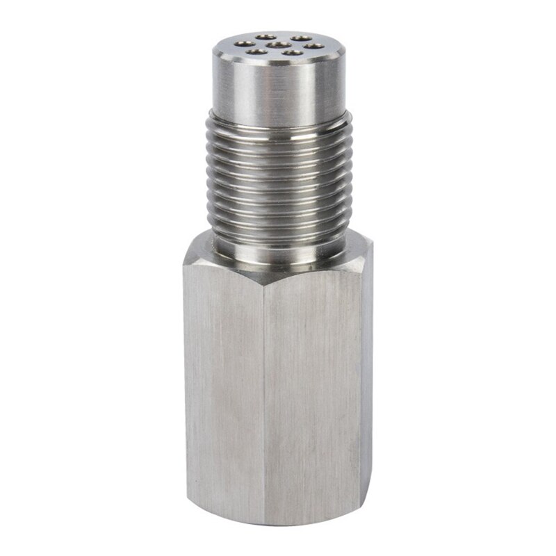 Stainless Steel Oxygen O2 Sensor Extender Spacer Adapter Bung Catalytic Converter Check Check Engine Light Oxygen Sensor: Default Title