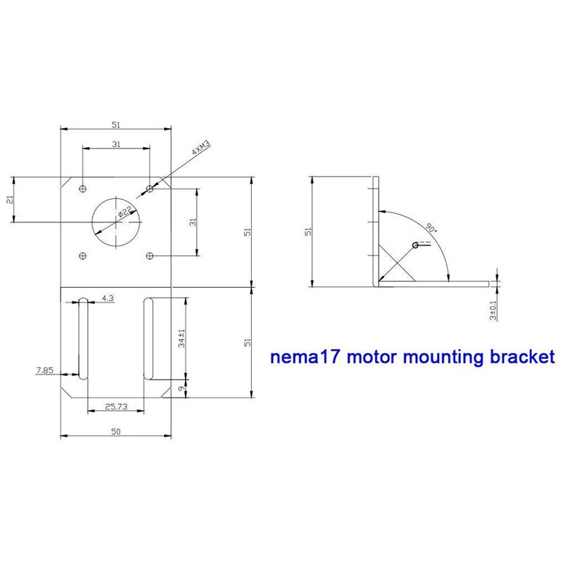 Stepper Motor Mounting Bracket, 3PCS Alloy Steel L Bracket for Nema 17 Stepper Motor with Screws and Inner Hexagon Spanner