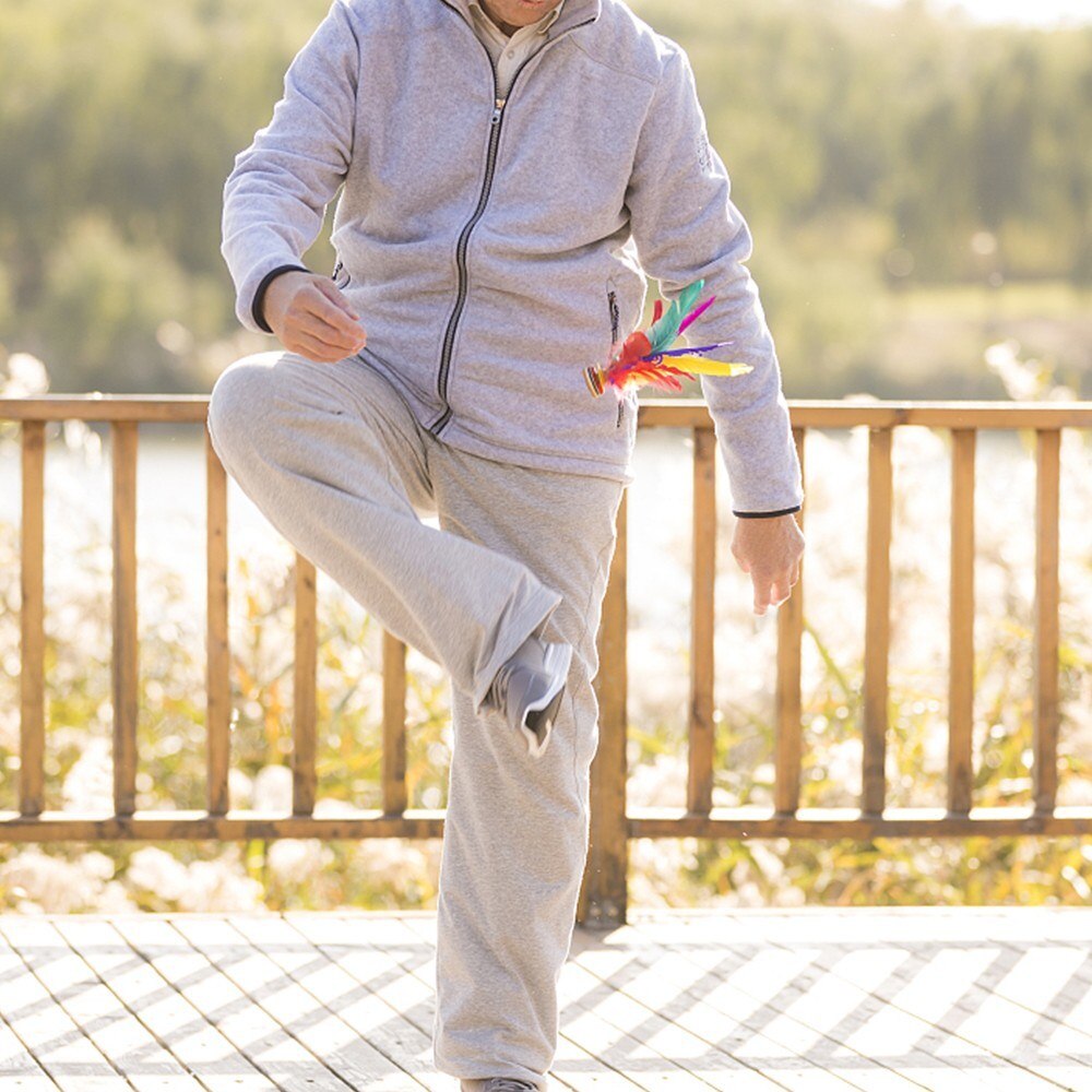 1Pc Colorful Chinese Jianzi Feather Kicking Shuttlecocks Foot Exercise Sports Game