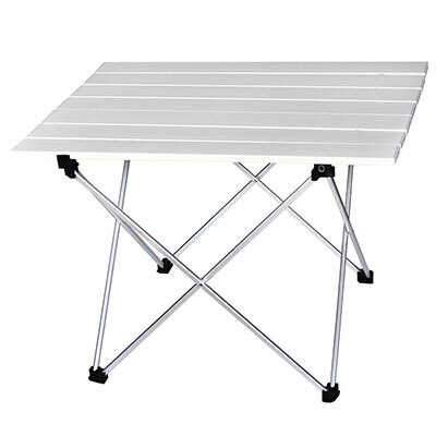 Vilead 4 farver bærbart campingbord aluminium ultralet foldbart vandtæt udendørs vandreture bbq camp picnic bord skrivebord stabilt: Flisebord l