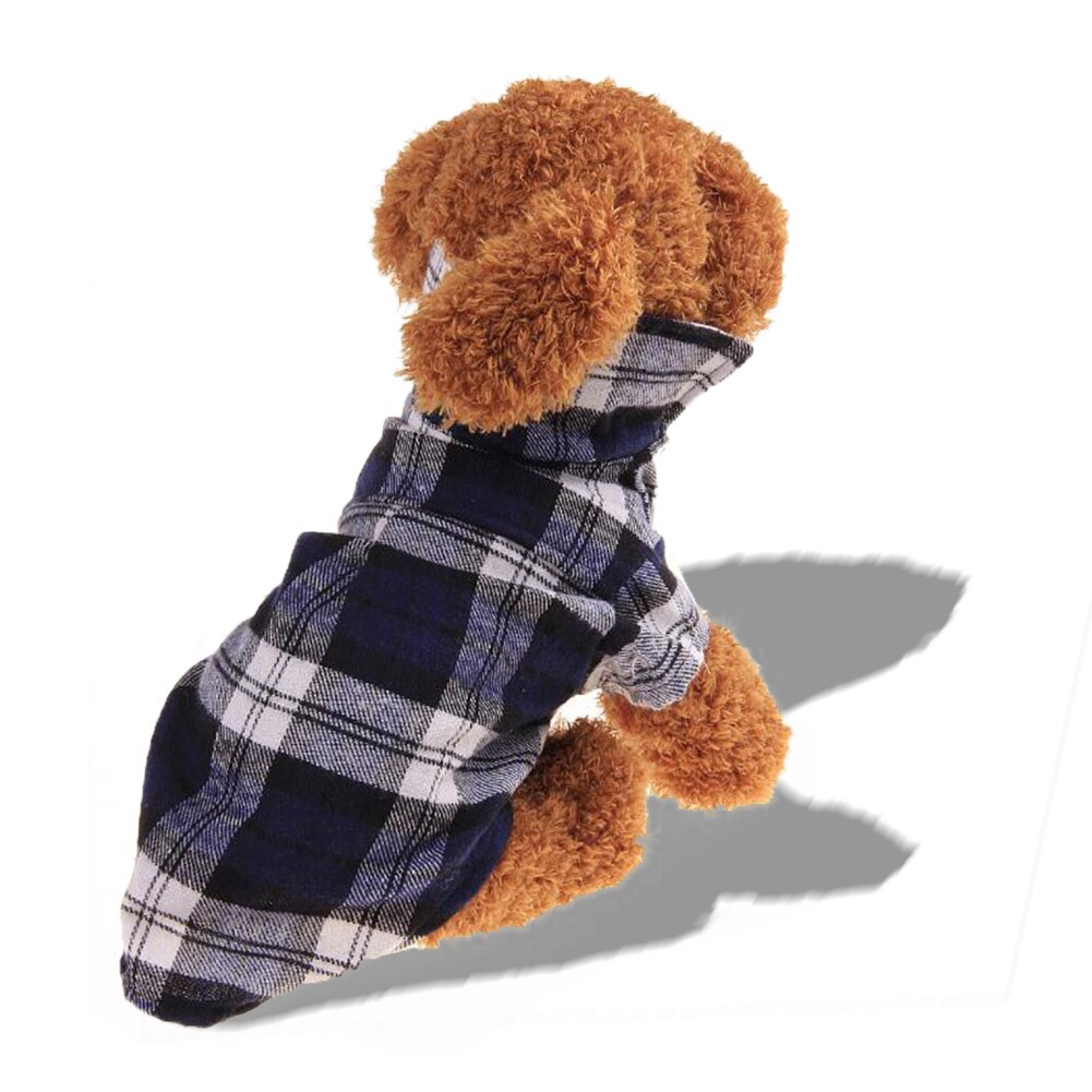 Ropa de verano a cuadros para perros pequeños, Camiseta de algodón para gato y perro, chaleco para cachorro, camisas Chihuahua Yorkshire, productos para mascotas