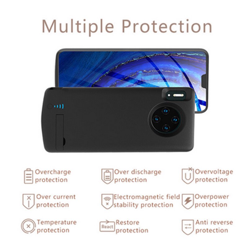Leioua cover powerbank smartphone voor huawei mate 30 mate 30 pro batterij case oplader case voor huawei mate 30 batterij case