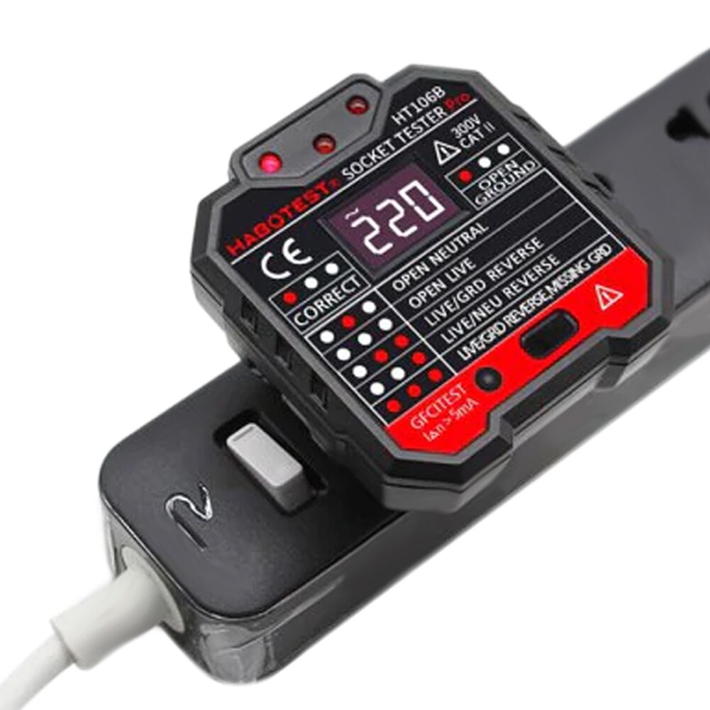 RCD Leakage Switch Detector Socket Tester with LCD Screen H99F