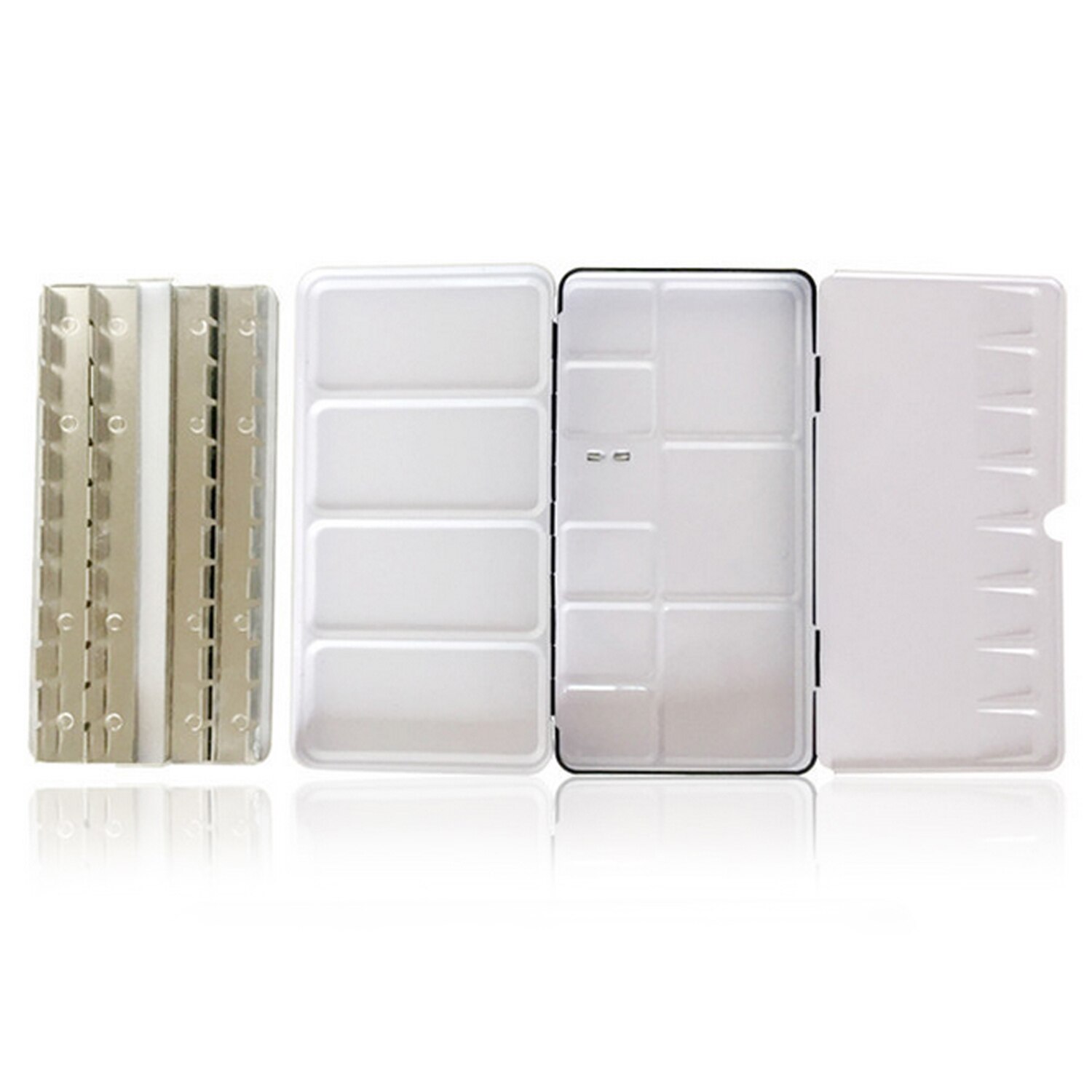 Empty Watercolor Paint Tins 48 Box with 24pcs Full Paint Pans Artists Students DIY Painting Watercolor Half Paint Pans Kit Set