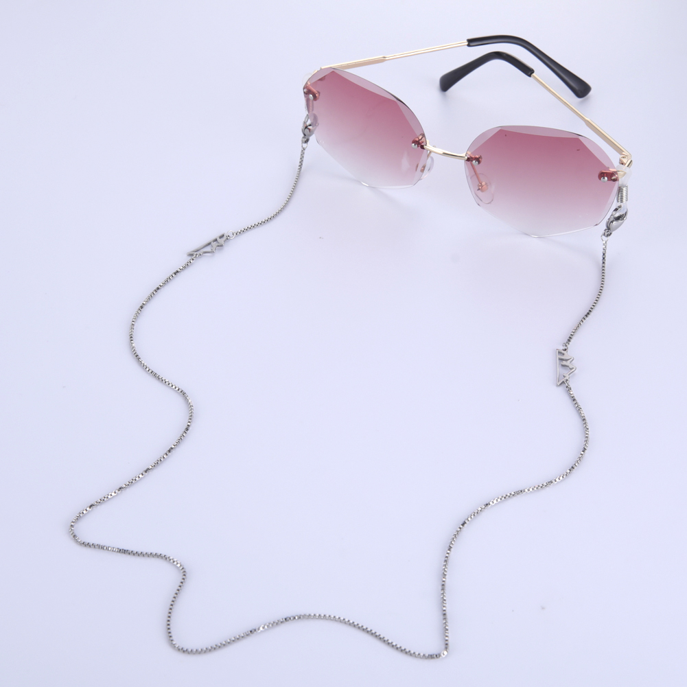 Skyrim Mountain Pendant Mask Chain Glasses Lanyard Stainless Steel Sunglasses Chains Eyewear Neck Strap Rope Women Men
