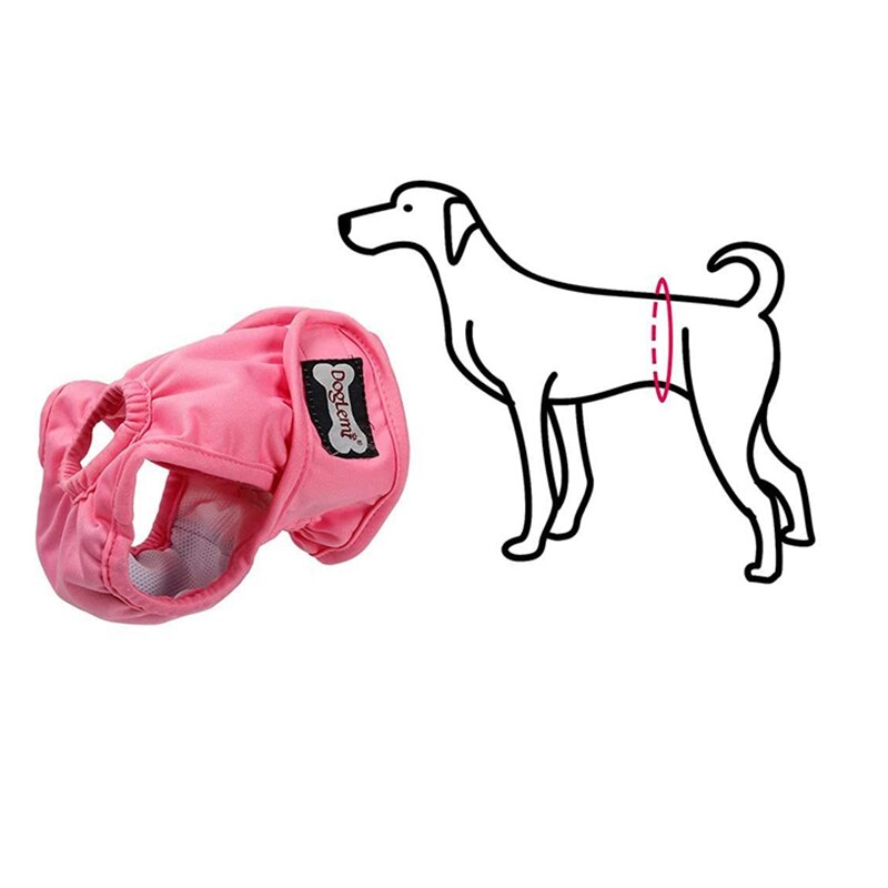 Doglemi Roze Wasbare Vrouwelijke Hond Luiers Herbruikbare Puppy Lekvrij Fysiologische Luiers Broek Voor Vrouwelijke Honden