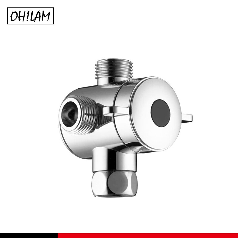 Omschakelklep, G1/2 Messing Douche Omschakelklep 3 Way Tee Water