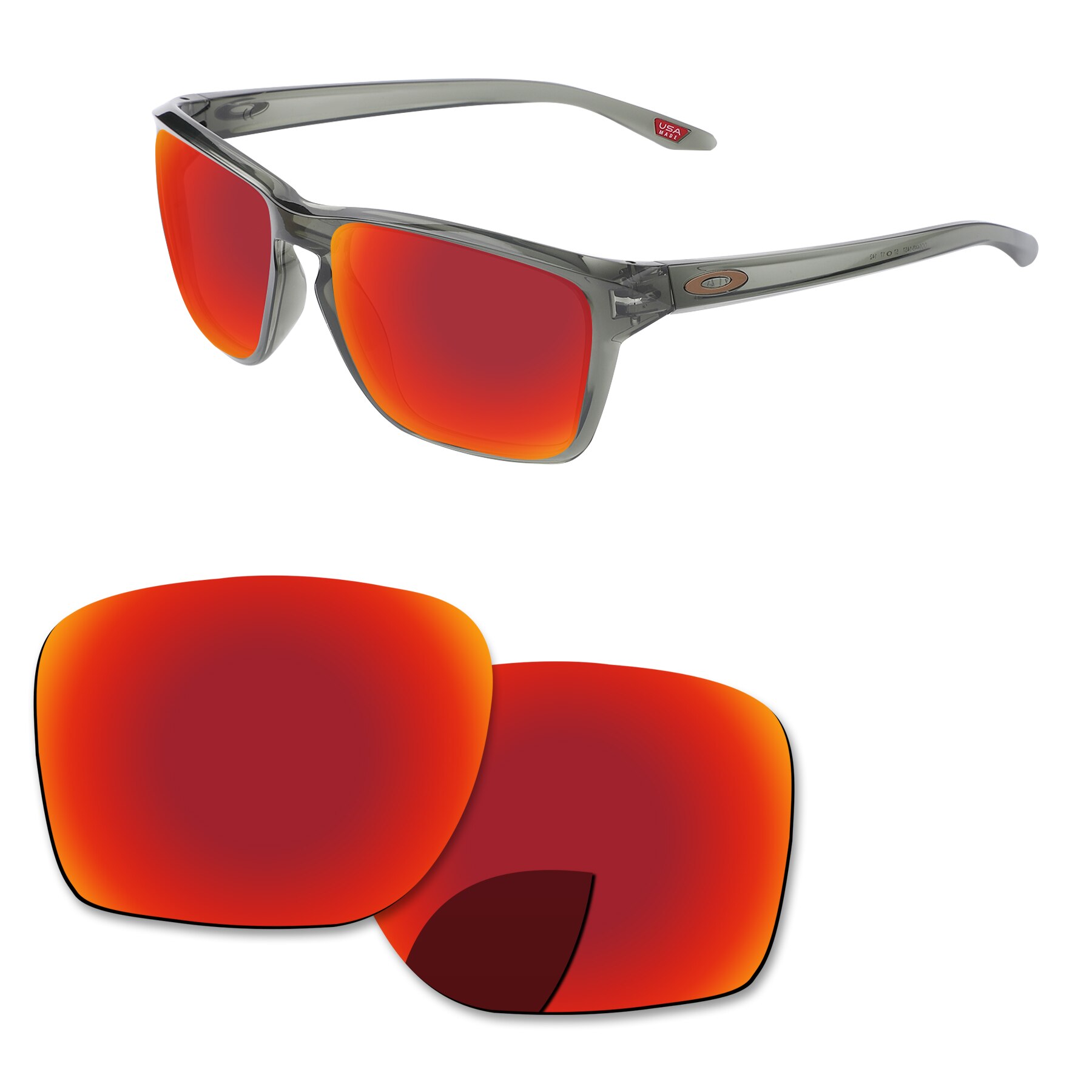 Alphax Vervanging Lenzen Voor Oakley Sylas OO9448-Zonnebril Gepolariseerde-Meerdere Opties: Fire Red