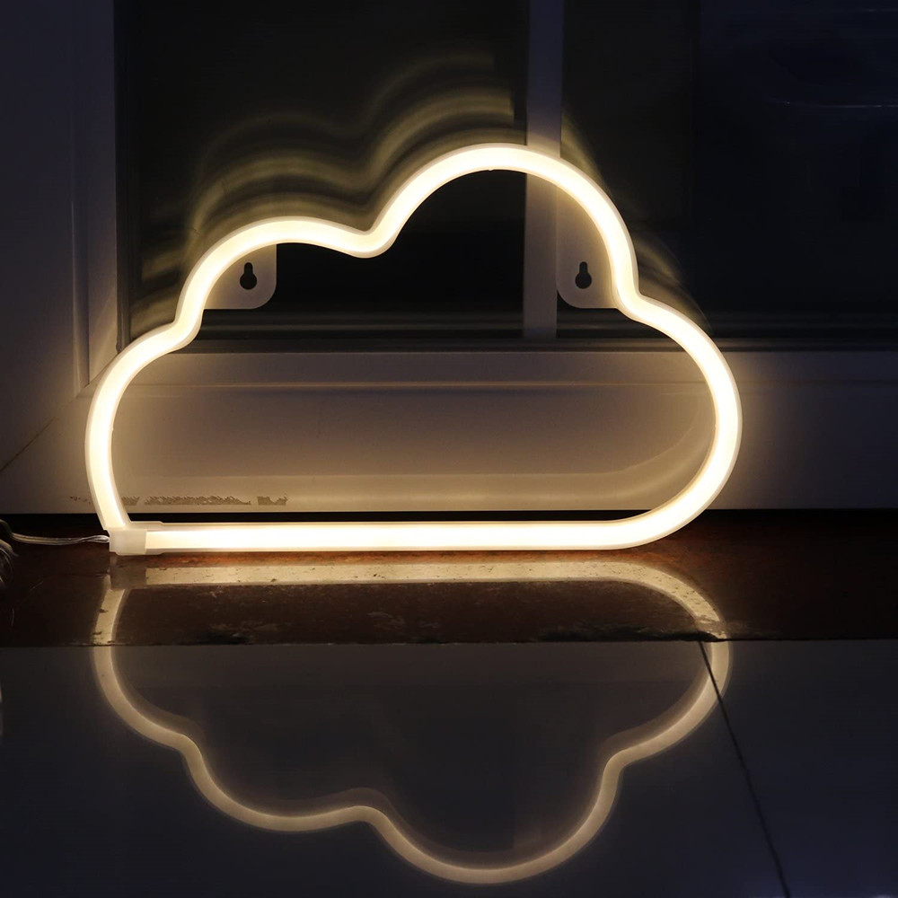 Dekorative LED Wolke Neon- Licht Neon- Nacht Licht Zeichen Zauberstab Kunst Dekor für Haus Hof Küche Baby Mädchen Schlafzimmer Hochzeit dekoration