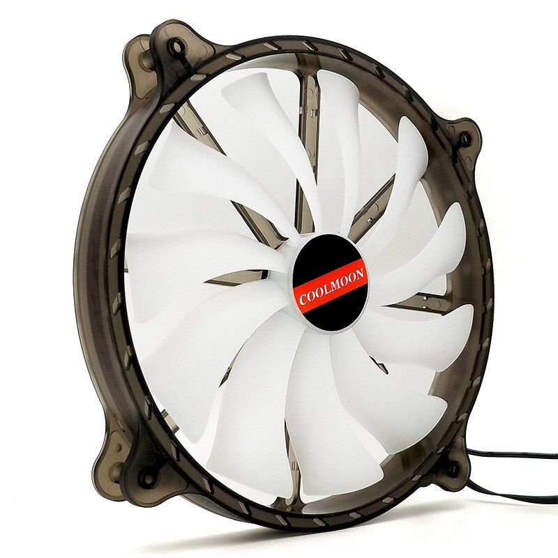 Högt luftflöde 200mm st fodral fläkt ventilador tyst kylning för dator 6 pin mute pwm rgb fodral fläktar kylare justera fläktar kylare