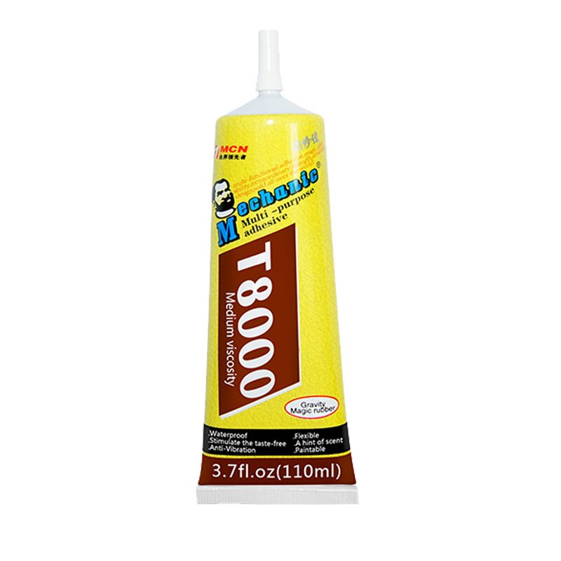 Résine époxy polyvalente T8000, mécanique, réparation de coque d&#39;écran de téléphone LED, colle liquide, outils de bricolage meilleurs que B-7000 collant: 110ml