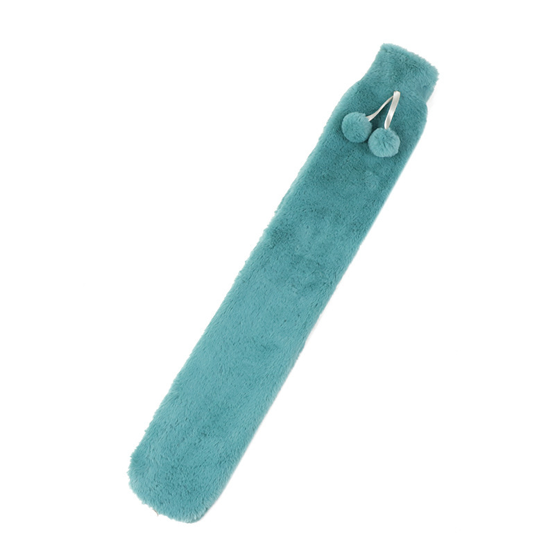 Longue bouteille d'eau chaude 2l, avec couvercle en fourrure, en caoutchouc: 6