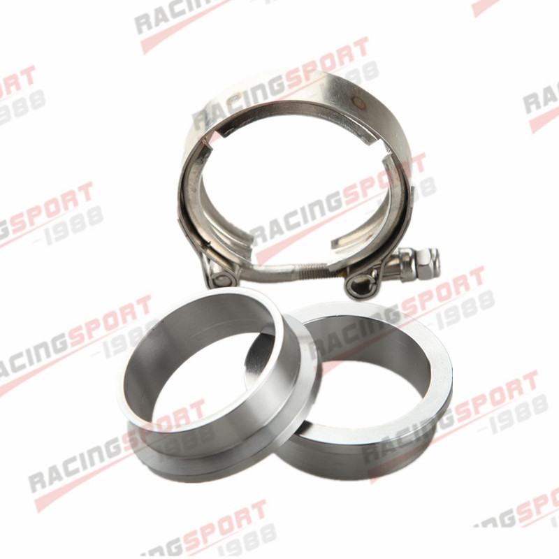 2'' V-Band Flange & Clamp Kit for Turbo Exhaust Downpipes Mild Steel Flange