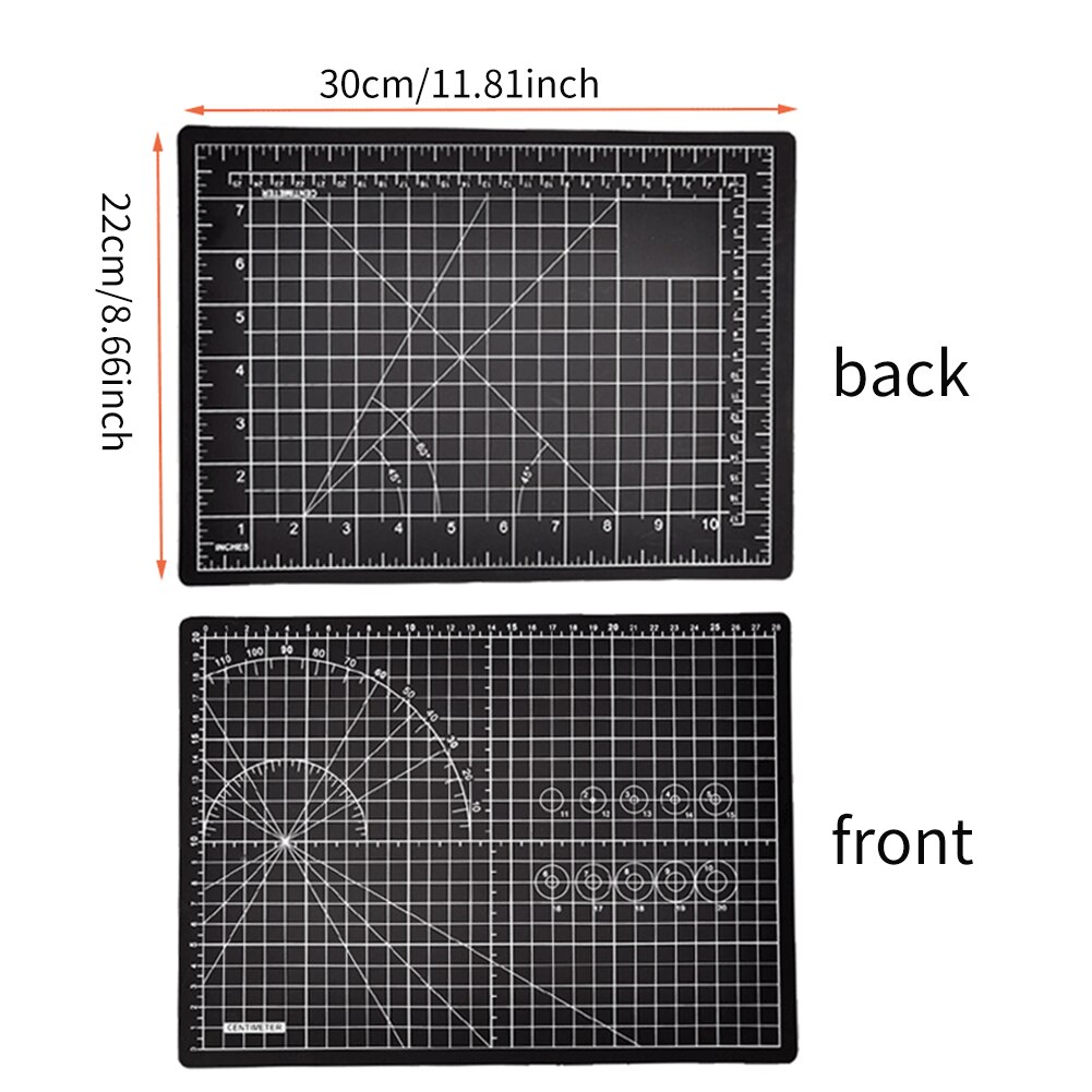 Rotary Cutting Mat Crafts Double Sided Sewing Vinyl Home Office Eco Friendly Flexible With Grid Non Slip Self Healing Durable