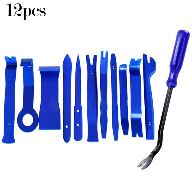 Car Hand Tool Car Disassembly Tools Set DVD Stereo Refit Kits Interior Plastic Trim Panel Dashboard Removal Tool Repair Tools: 12pcs Disassembly