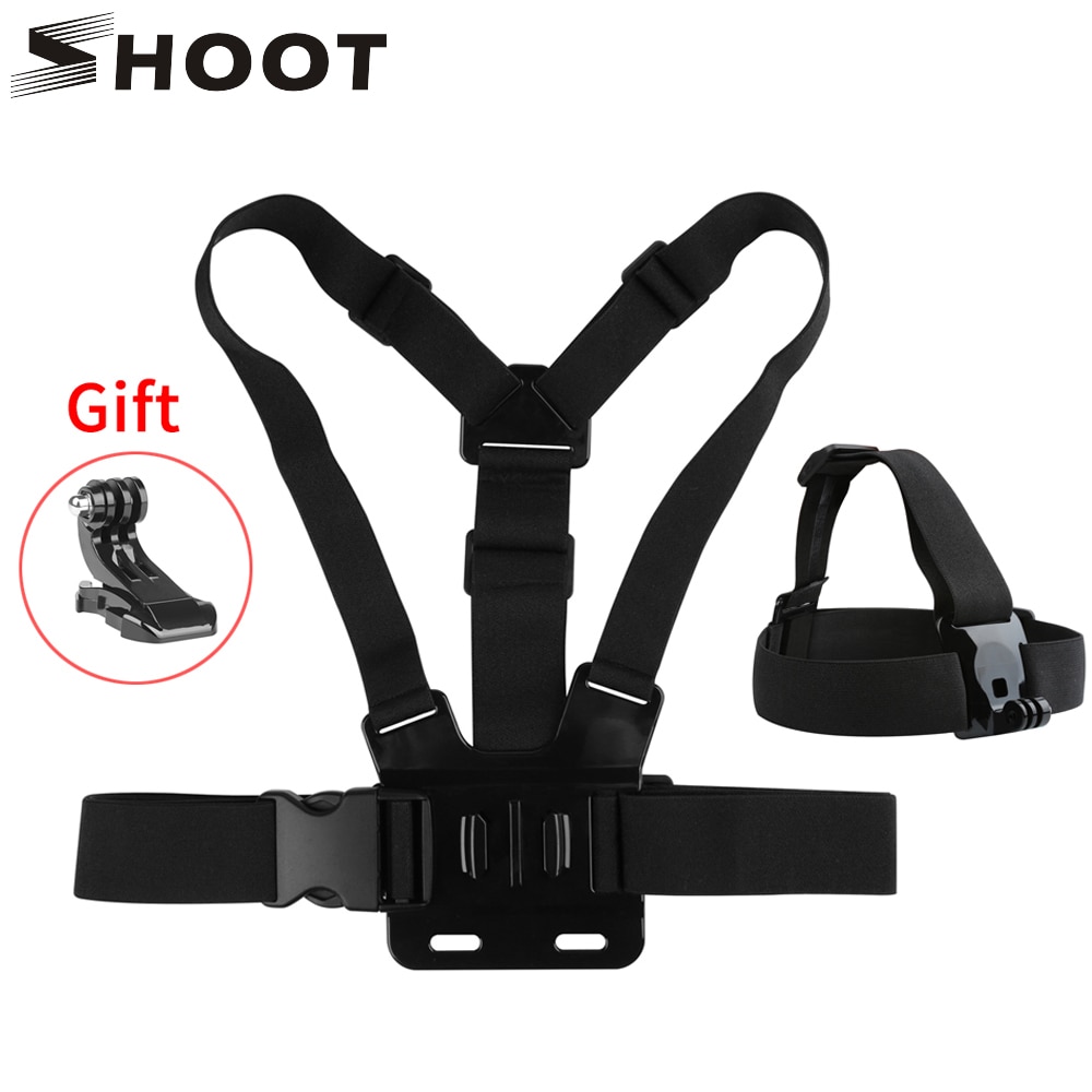 Ensemble de sangle pectorale pour GoPro 9 8 7 6 5 noir 4 Dji Osomo Xiaomi Yi 4K Sjcam Eken Go Pro Hero 8 7 5 accessoire