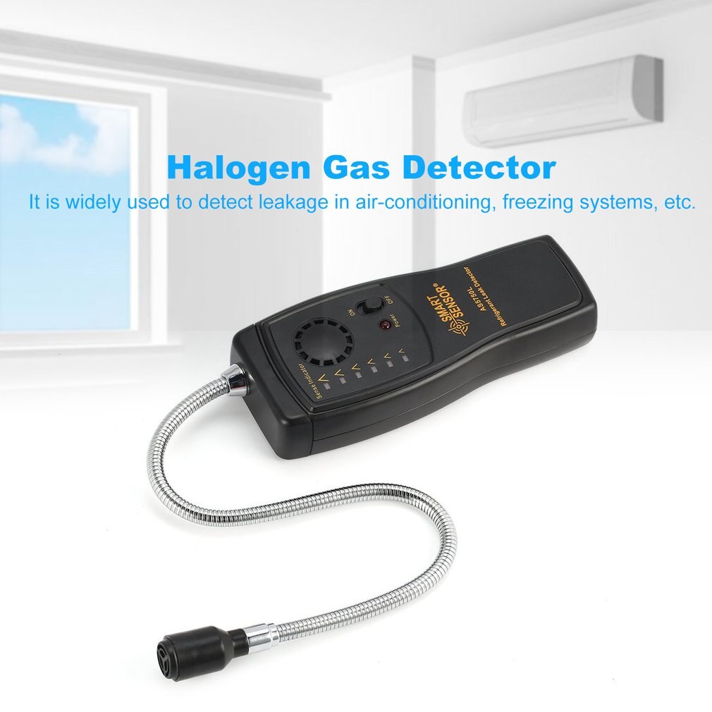 AS5750L Refrigerant Leak Detector Halogen Freon CFCs HCFCs HFCs Gas Analyzer Tester Air Conditioning Monitor