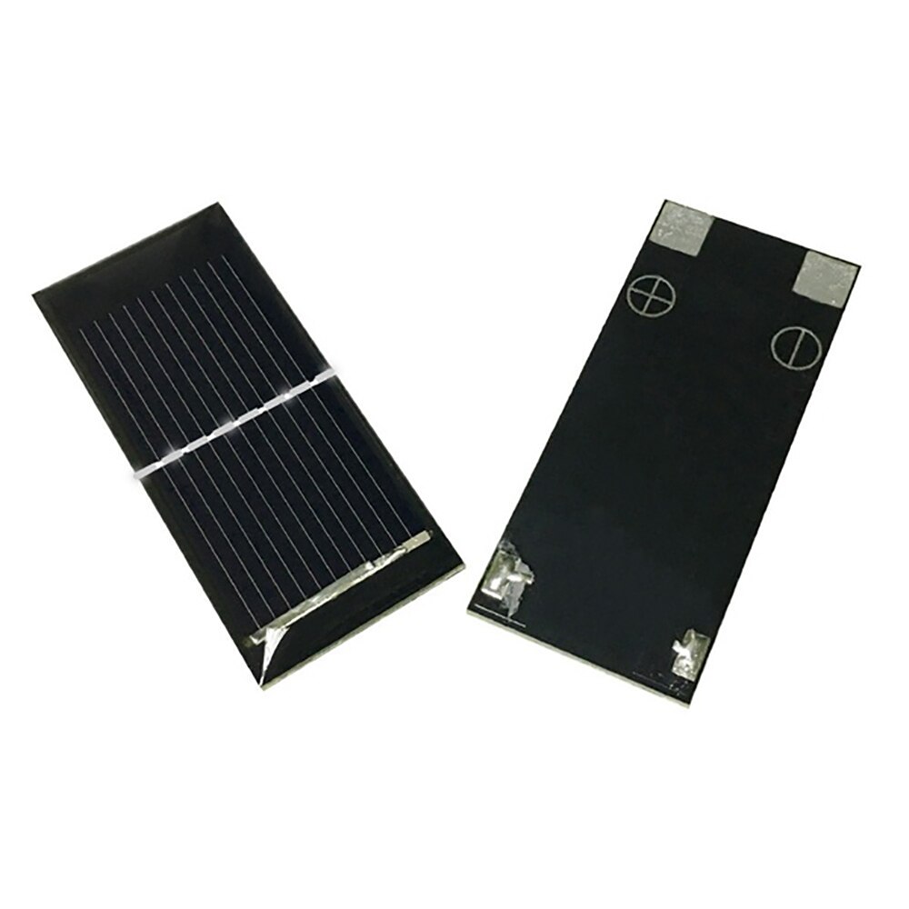 1W/2/4/6/8/50/100 Uds Panel Solar placa solar 5V portátil Mini celda solar DIY módulo monocristalino batería cargadores de teléfono de la ciencia: 2pcs