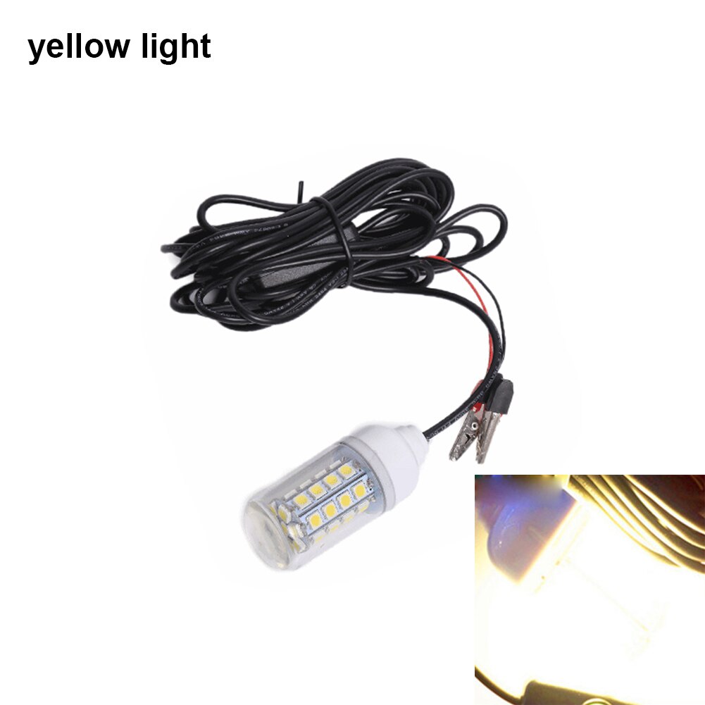 LED Underwater Light Lamp 12V Waterproof For Submersible Night Fishing Boat Outdoor Lighting --M25