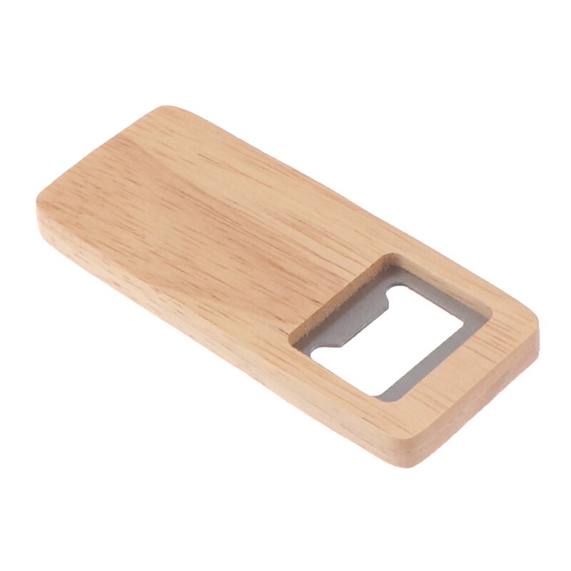 Bottle Opener Simple Jar Bottle Wrench Wood Multifunction Square-shaped Can Opener Kitchen Tool