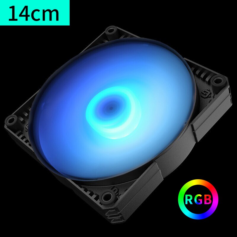PHANTEKS-ventilador LED de refrigeración METALLICGEAR, 12/14CM, 12V, RGB, control de luz, silencioso, carcasa de ordenador: 14cm 1pcs