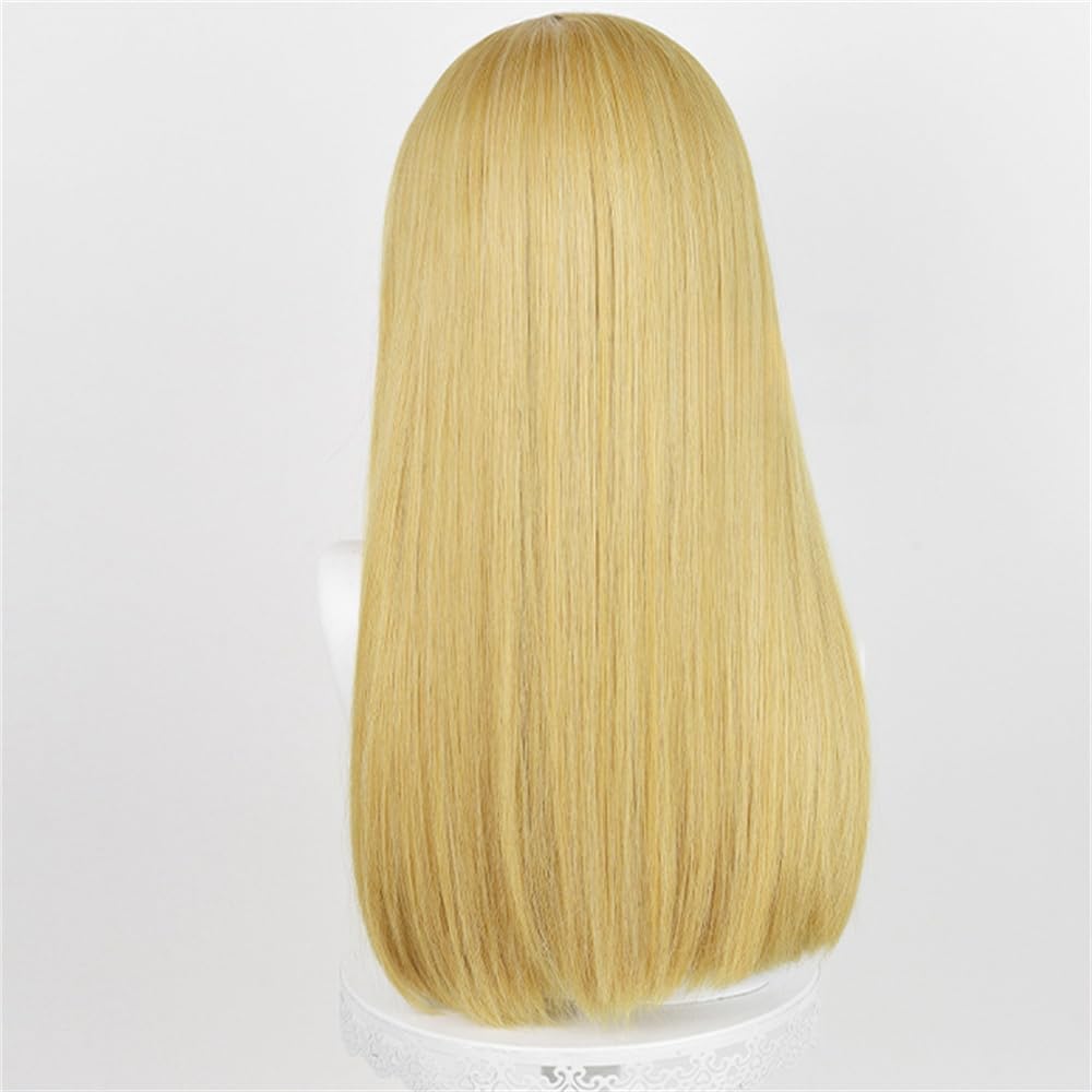 Historia Reiss Cosplay Synthetic Wig 50cm Long Golden Wigs Heat Resistant Hair Wigs