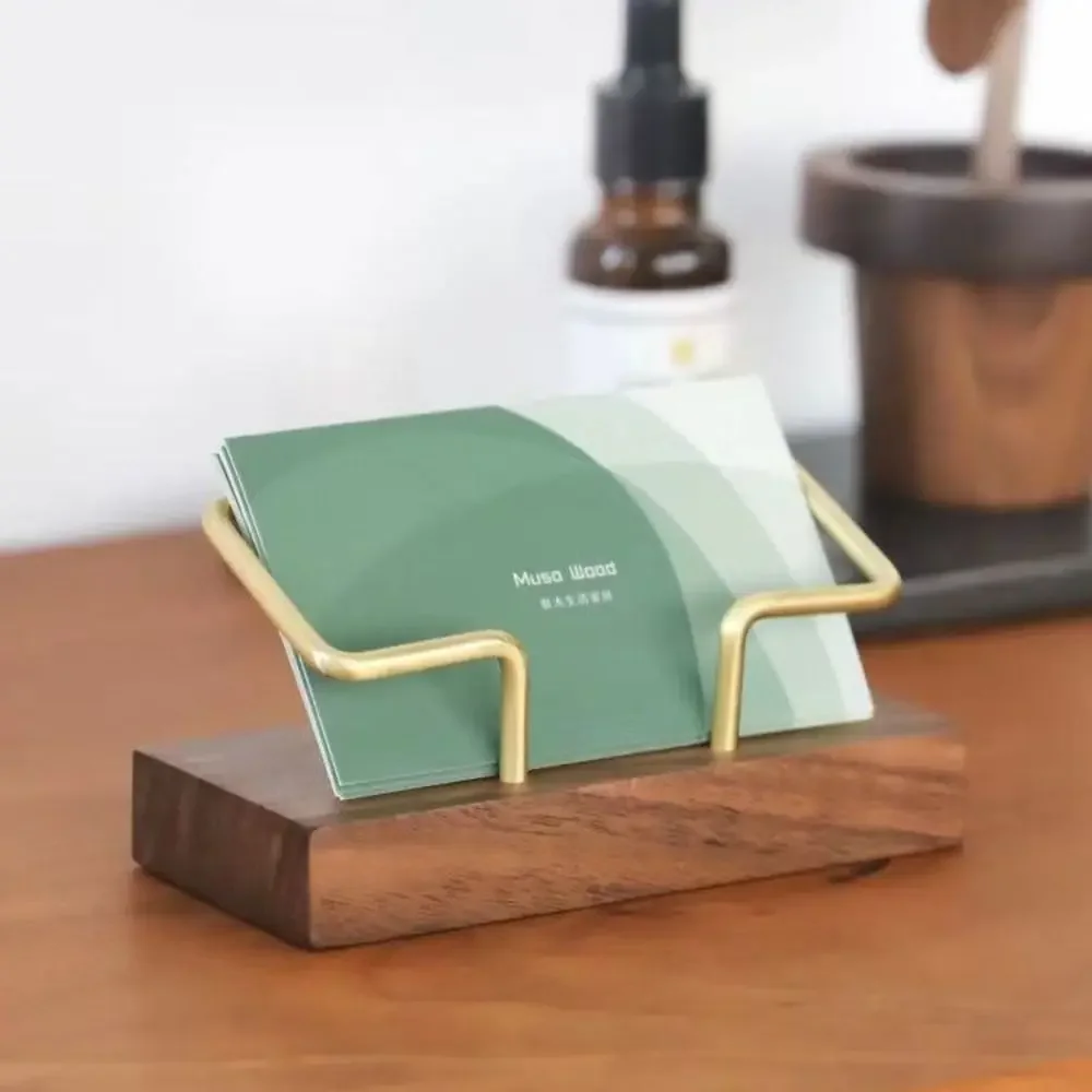 Visitenkartenhalter Organizer Büro Schreibtisch Anzeige Ständer Memo Zähler Zubehör Tischregal Heimat Holz Kartenhalter Aufbewahrung
